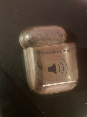 Clear Protective AirPods Case with 'My own world' Design